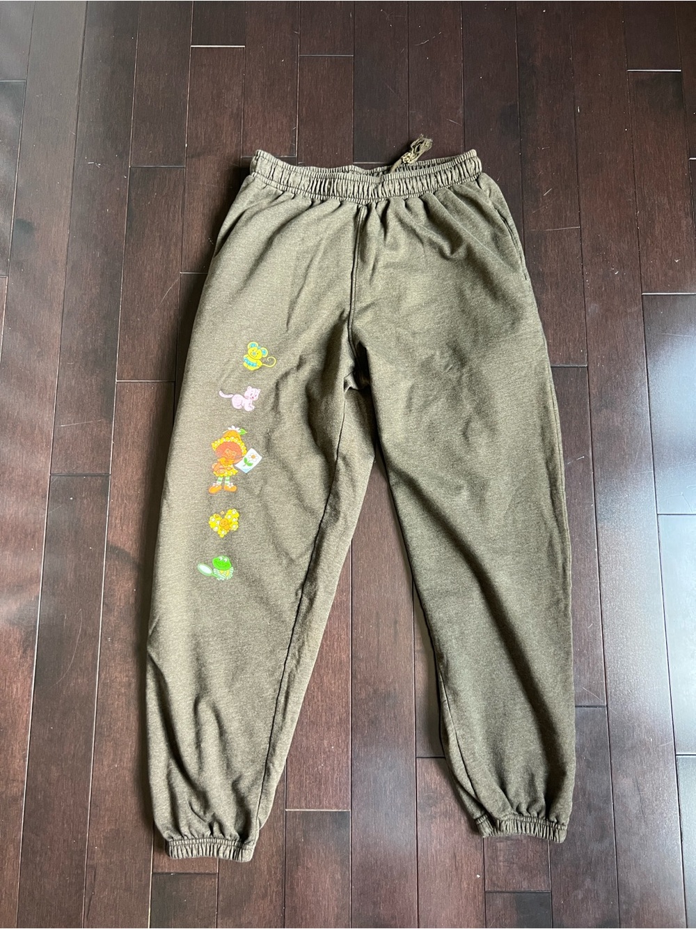 Brown Strawberry Shortcake Themed Sweatpants | S